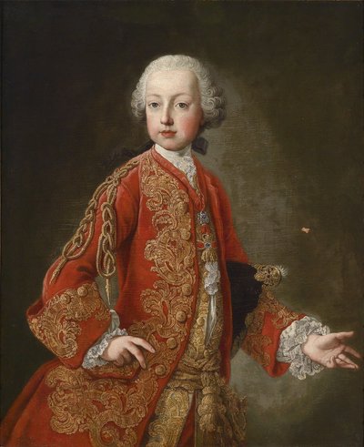 Retrato del emperador José II (1741-1790) como joven archiduque de Workshop of Martin van Meytens